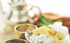 Pineapple and Banana Couscous Pudding