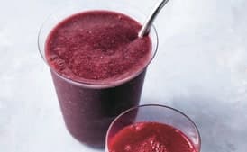 Pineapple, Blackberry, and Basil Smoothie