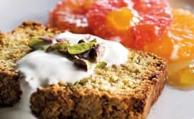 Pistachio and Almond Cake with Orange Salad