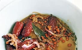 Plantain-Stuffed Chipotles Chiles in Escabèche