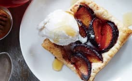 Plum Tarts with Honey and Black Pepper