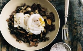 Poached Eggs with Mushrooms Two Ways
