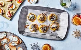 Polenta Bites with Wild Mushrooms and Fontina