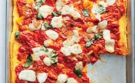 Polenta Caprese Pizza