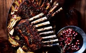 Pomegranate and Fennel Glazed Rack of Lamb