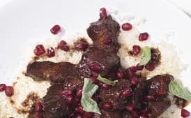 Pomegranate-Marinated Lamb with Spices and Couscous