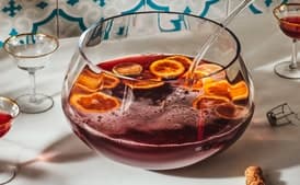 Pomegranate Prosecco Punch