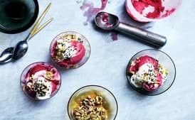 Pomegranate Sorbet Parfait