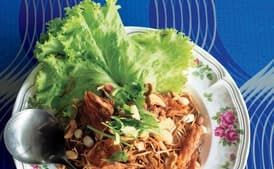 Pomelo Salad with Chile, Lime, Peanuts, and Coconut