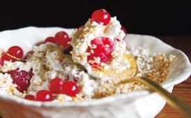 Popped Amaranth and Toasted Wheat Berry Fool