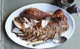 Porcini Mushroom Turkey with Mushroom Gravy