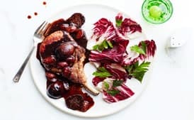Pork Chops with Fig and Grape Agrodolce