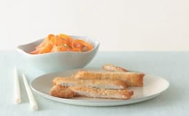 Pork Katsu with Quick Carrot Pickles