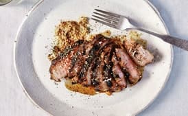 Pork Shoulder Steaks With Horseradish-Mustard Sauce