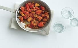 Pork Tenderloin with Tomato-Peach Compote