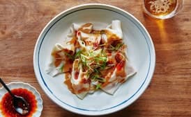 Pork Wontons With Sesame Sauce