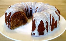 Porterfield Pumpkin Bundt with Snow White Glaze