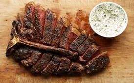 Porterhouse Steak with Herbed Butter