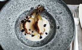 Pot-Roasted Celery Root with Olives and Buttermilk