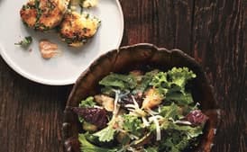 Potato and Kale Cakes with Rouille