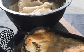 Potato Gratin with Mushrooms and Gruyère