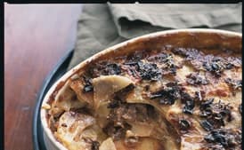 Potato Gratin with Porcini Mushrooms and Mascarpone Cheese