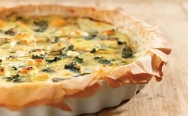 Potato Tart with Mustard Greens and Lemon Thyme
