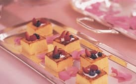 Pound Cake Squares with Berries