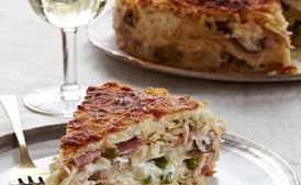 Pretty Easter Pasta Pie (Crostata di tagliolini )