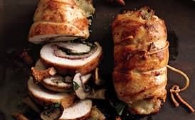 Prosciutto-Stuffed Chicken with Mushroom Sauce
