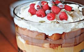 Pumpkin and Chocolate Mousse Trifle