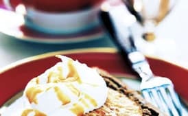 Pumpkin and Pecan Semifreddo with Caramel Sauce