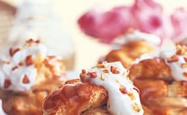 Pumpkin Custard Profiteroles with Maple Caramel