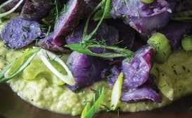 Purple Potato Salad with Avocado-Chia Dressing