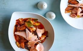 Quick Poached Salmon with Speedy Rat-Atat-A-Touille