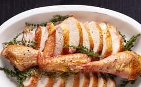 Quick-Roasted Turkey with Parsley-Caper Sauce