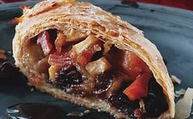 Quince Apple Strudels with Quince Syrup