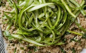 Quinoa and Asparagus Salad with Mimosa Vinaigrette