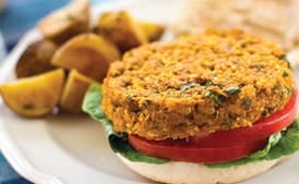 Quinoa and Red Lentil Burgers