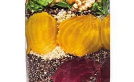 Quinoa Salad with Beets, Blue Cheese, and Nutty Herb Vinaigrette