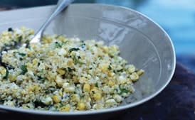 Quinoa with Corn, Scallions, and Mint