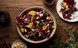 Radicchio Salad with Caramelized Carrots and Onions