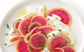 Radishes with Burrata