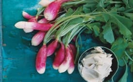 Radishes with Creamy Anchovy Butter