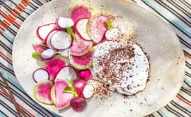 Radishes With Crème Fraîche and Furikake