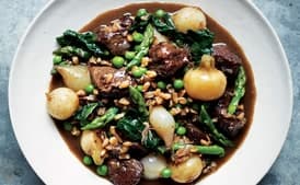 Ragout of Lamb and Spring Vegetables with Farro