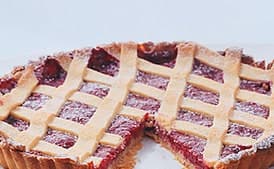 Raspberry Almond Lattice Tart