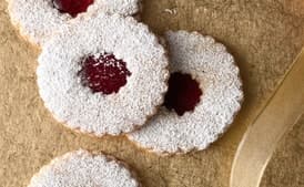 Raspberry-Almond Linzer Cookies