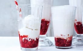 Raspberry and Aperol Floats