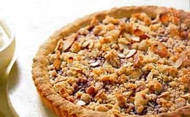 Raspberry Jam Tart with Almond Crumble